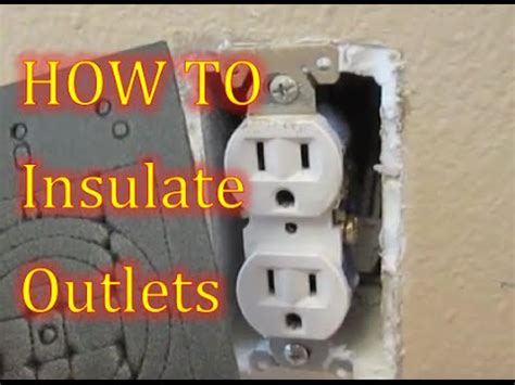 insulation for electrical outlet covers